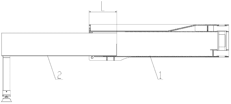 Retractable support leg and engineering machine with same