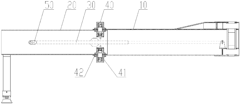 Retractable support leg and engineering machine with same