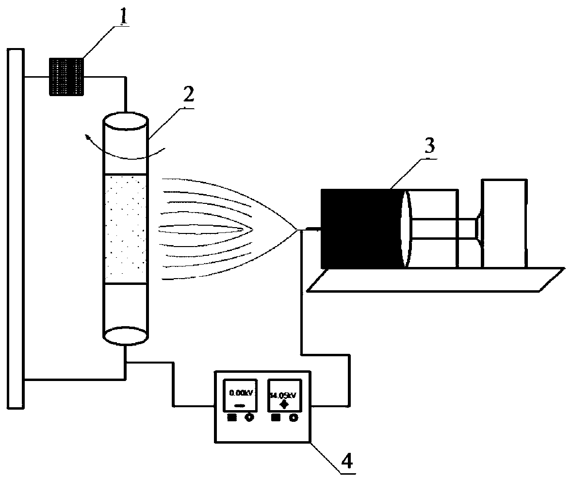 High-efficiency protective mask based on full-fiber electret generator and preparation method thereof