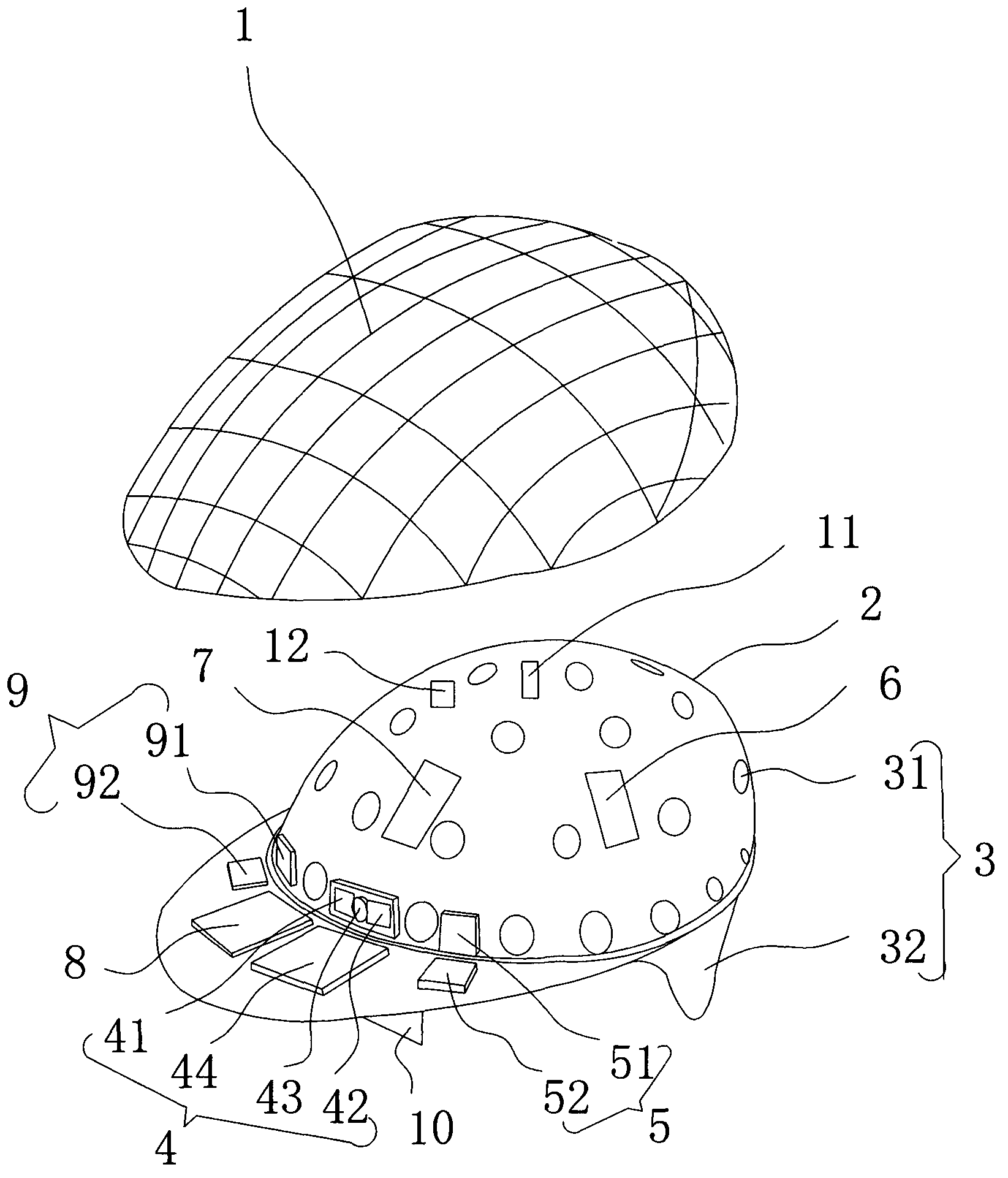 Cap with brain wave and physical sign collection functions