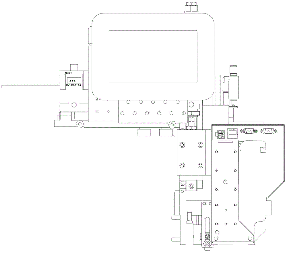 Multifunctional machine for glass cutting, code-spurting, carving and thickness measurement