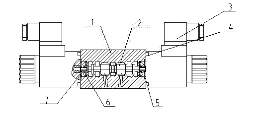 Electromagnetic reversing valve