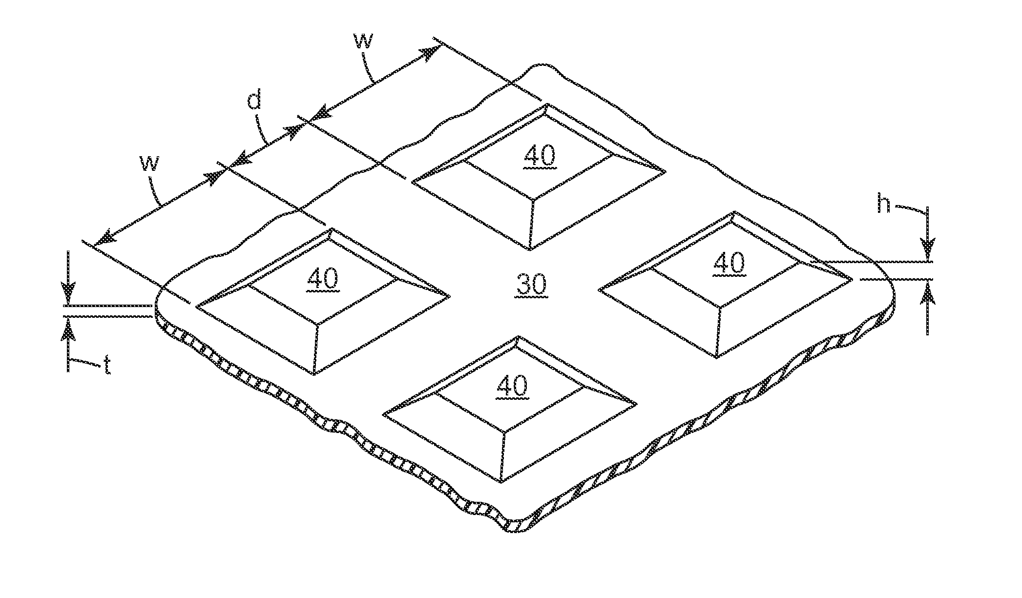 Lightning protection sheet with patterned conductor