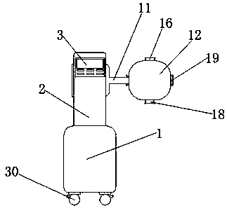 An integrated device for partial cleaning, spraying and drying of automobiles