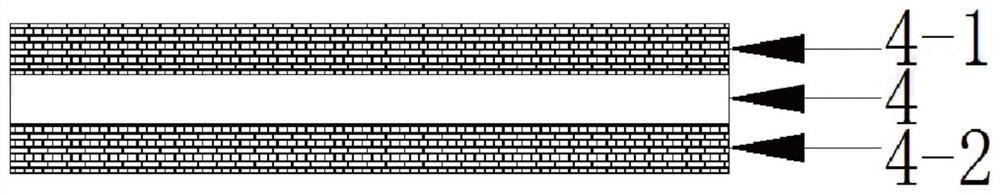 Double-sided texture transfer printing method and base material with double-sided texture layers