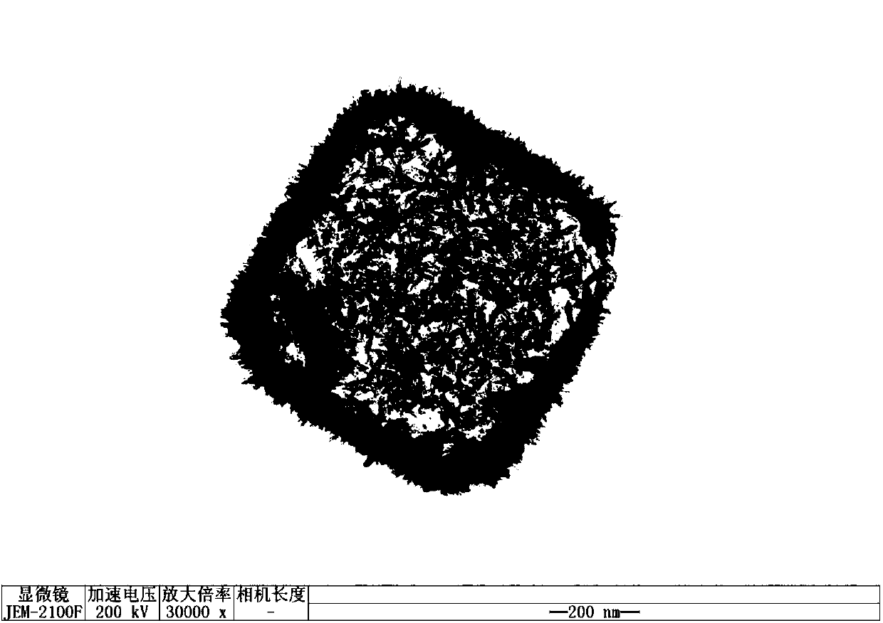 A kind of preparation method of hierarchical hollow cubic tin dioxide nanoparticles