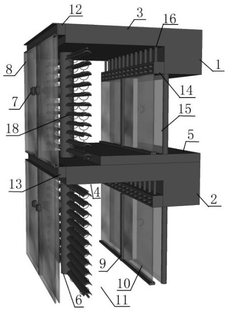 Breathing type double-layer glass curtain wall system