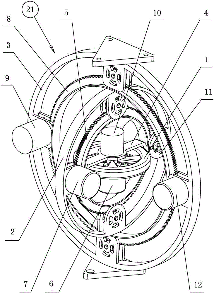 Gyroscopic wheelbarrow robot system capable of realizing self-balancing