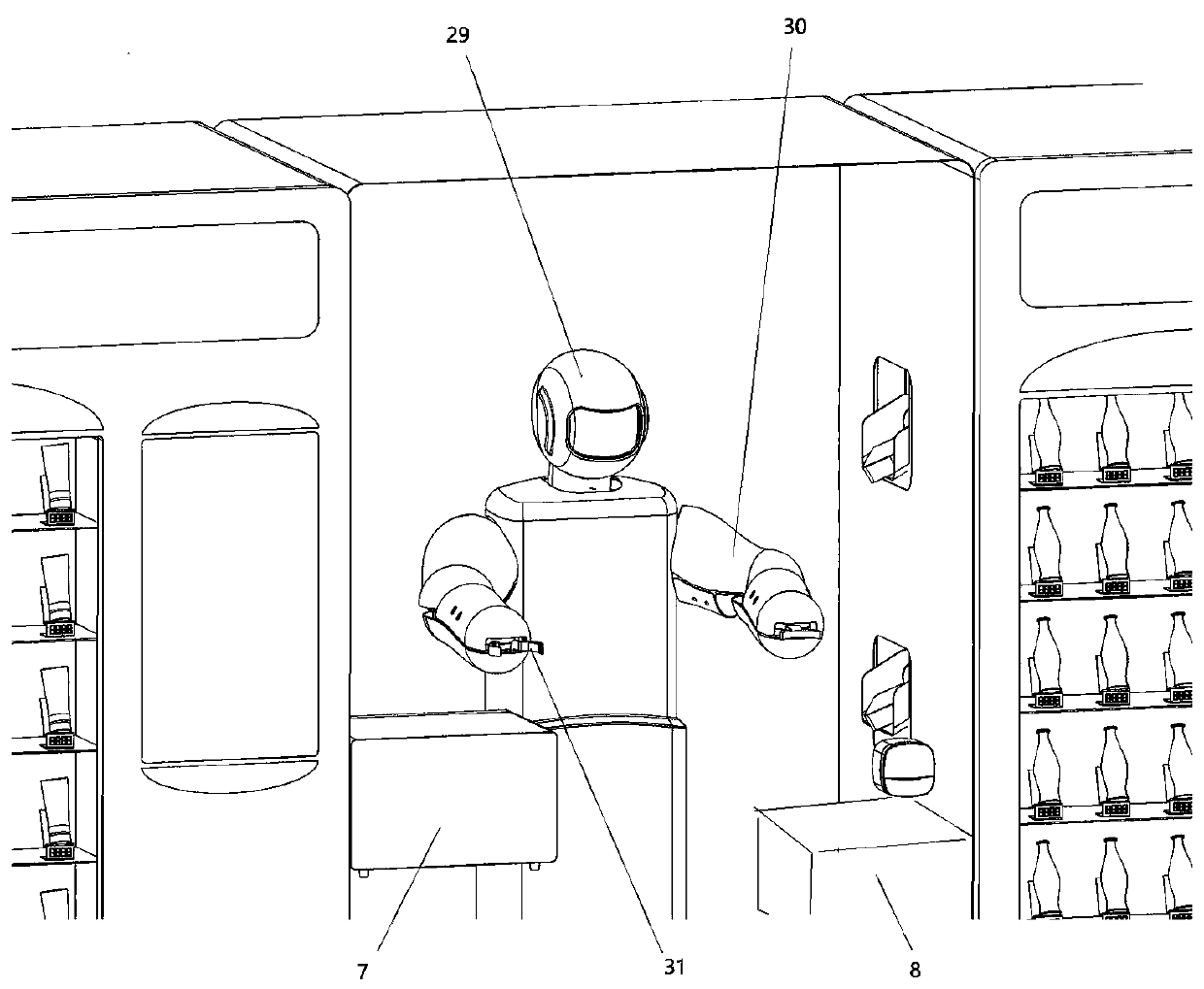 5G communication robot intelligent vending machine and unmanned supermarket