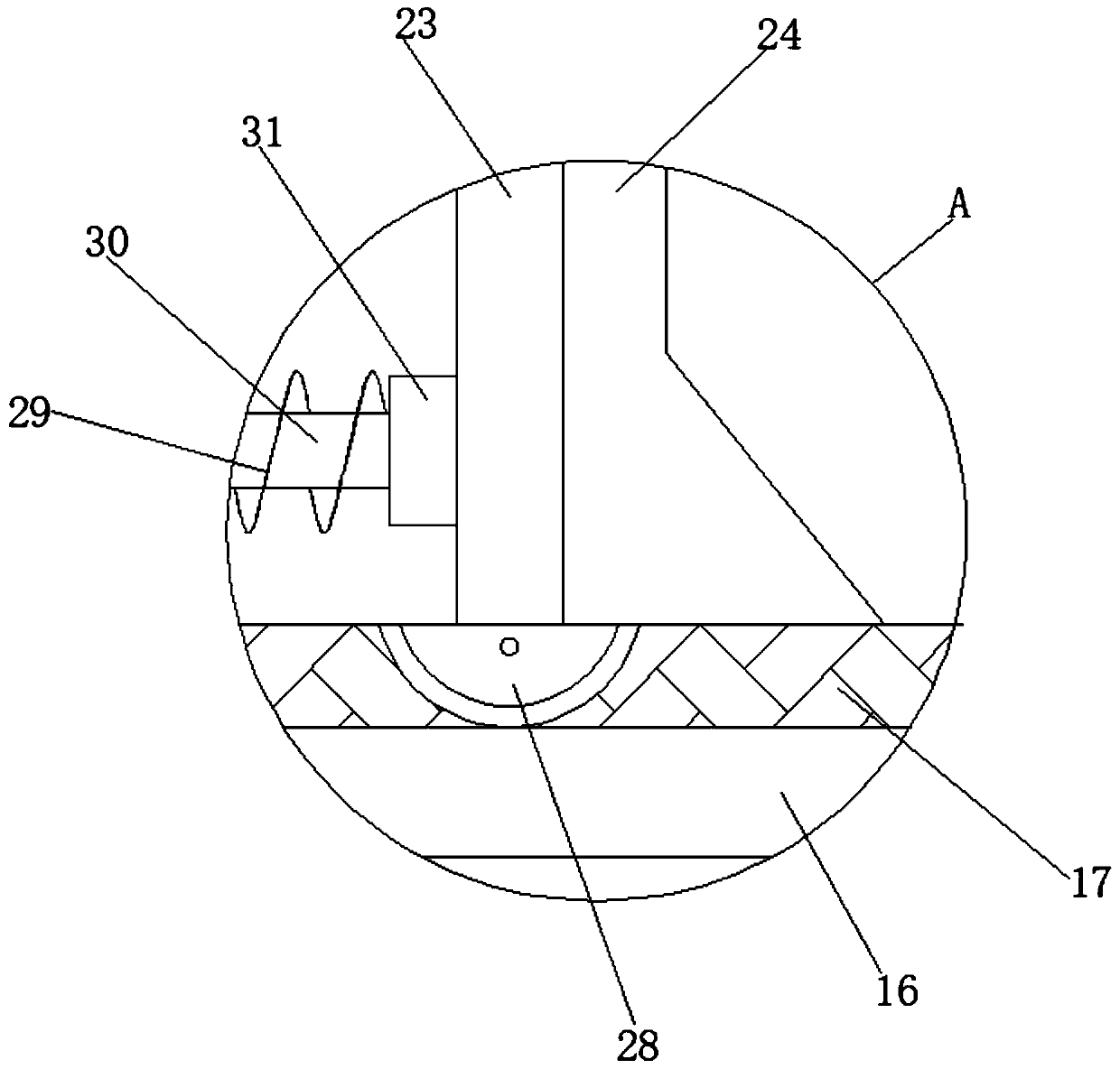 Grinding device for stone machining