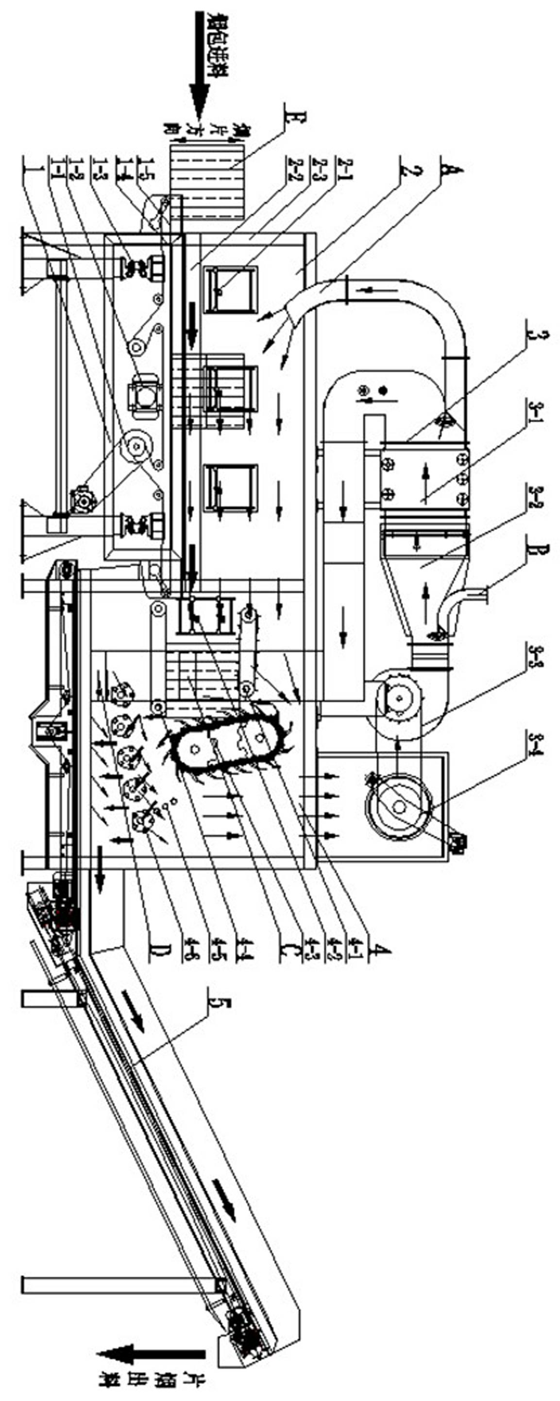 Sheet tobacco pack loosening equipment and method thereof