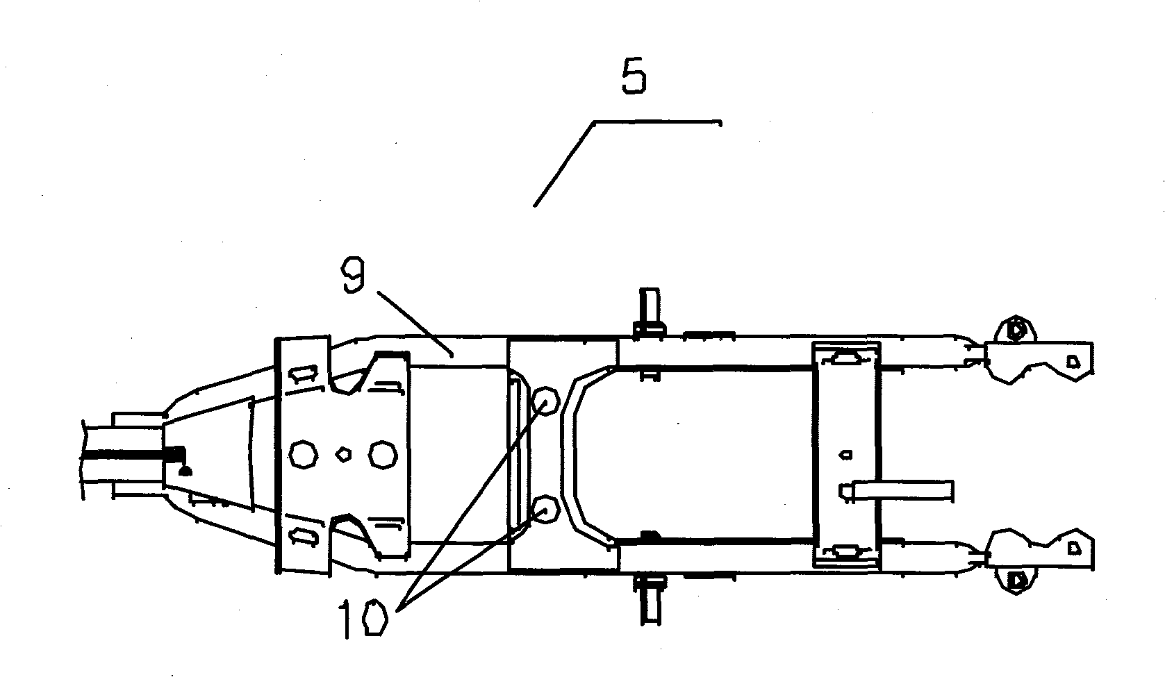 Heavy-duty motorcycle frame