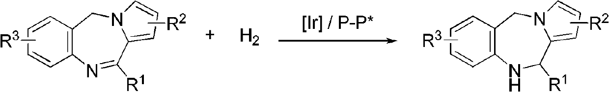 Method for synthesizing chiral dihydro-5H-pyrrolo[2,1-c][1,4]-benzodiazepine