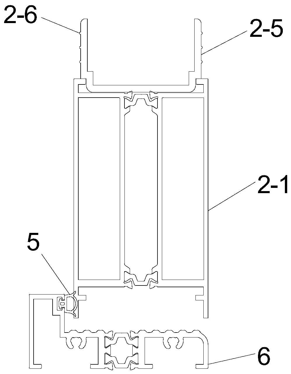 Full-aluminum alloy anti-theft entrance door