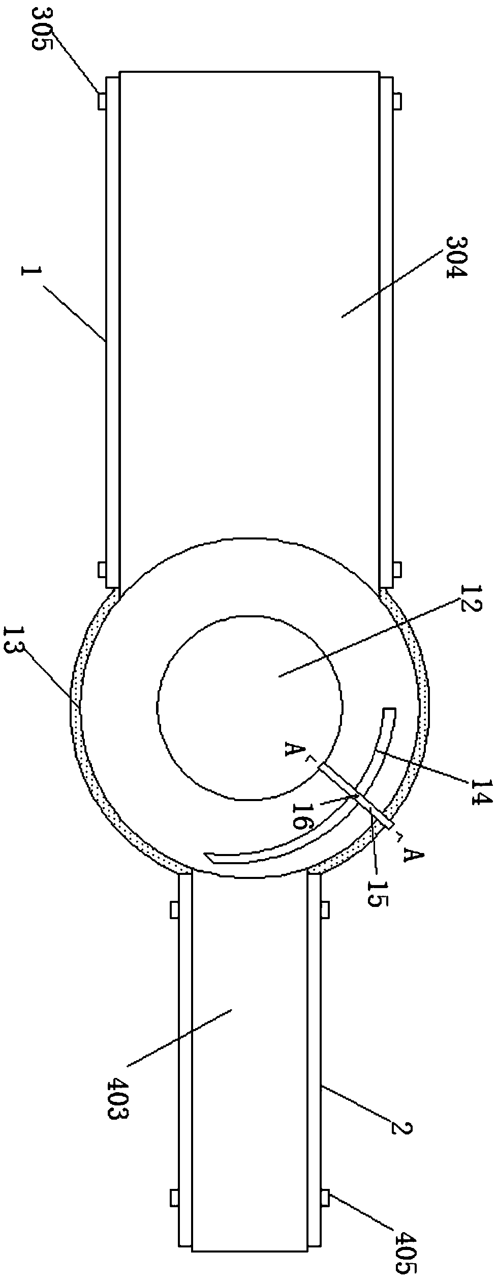 Conveying and guiding device for machining