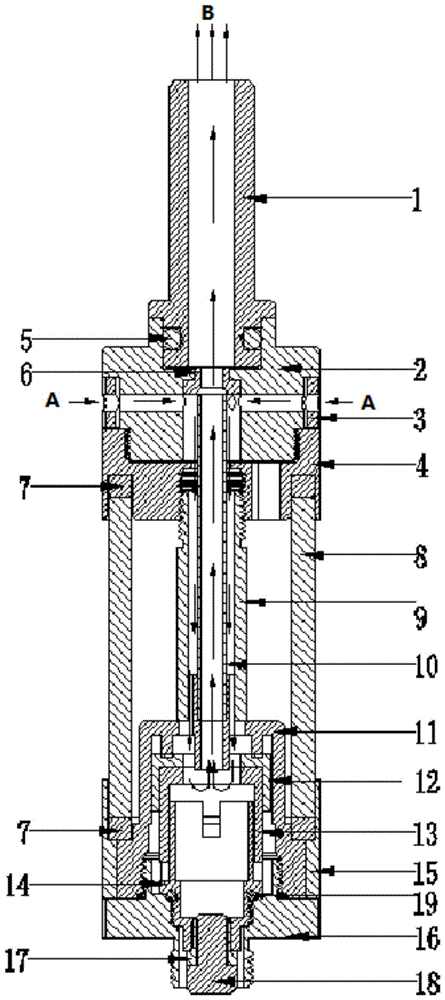 A backflow airflow atomizer and electronic cigarette including the atomizer