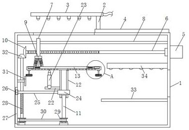 Medical instrument automatic cleaning device