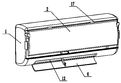 Air conditioner shell easy to disassemble and assemble