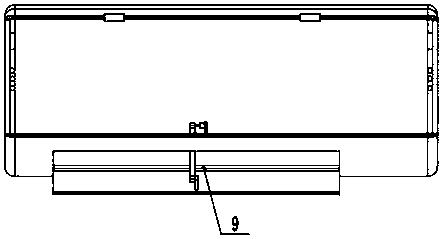 Air conditioner shell easy to disassemble and assemble