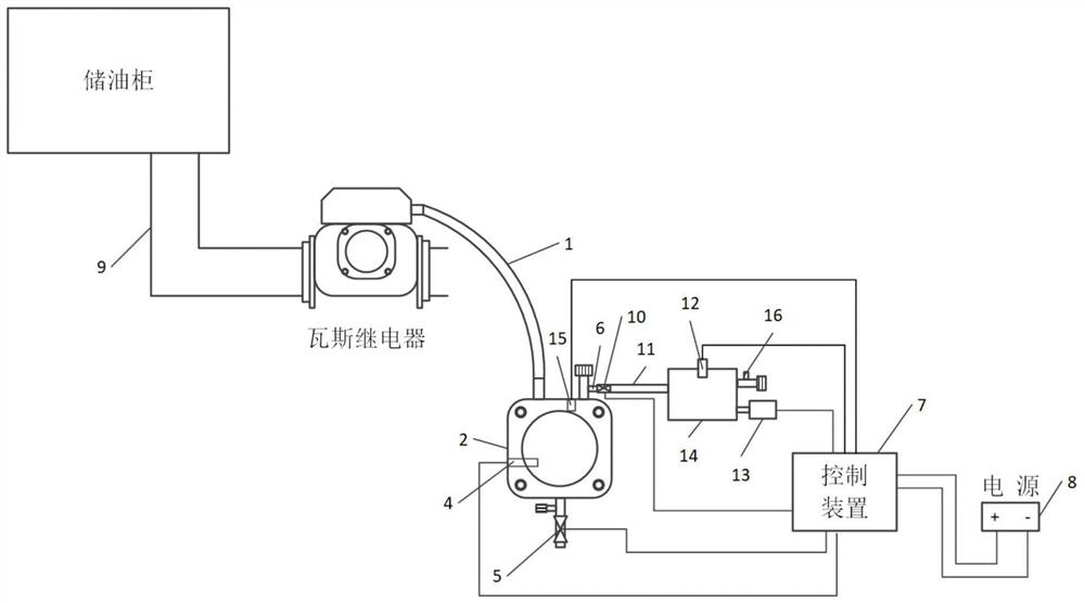 Digital light gas protection method and device for transformer