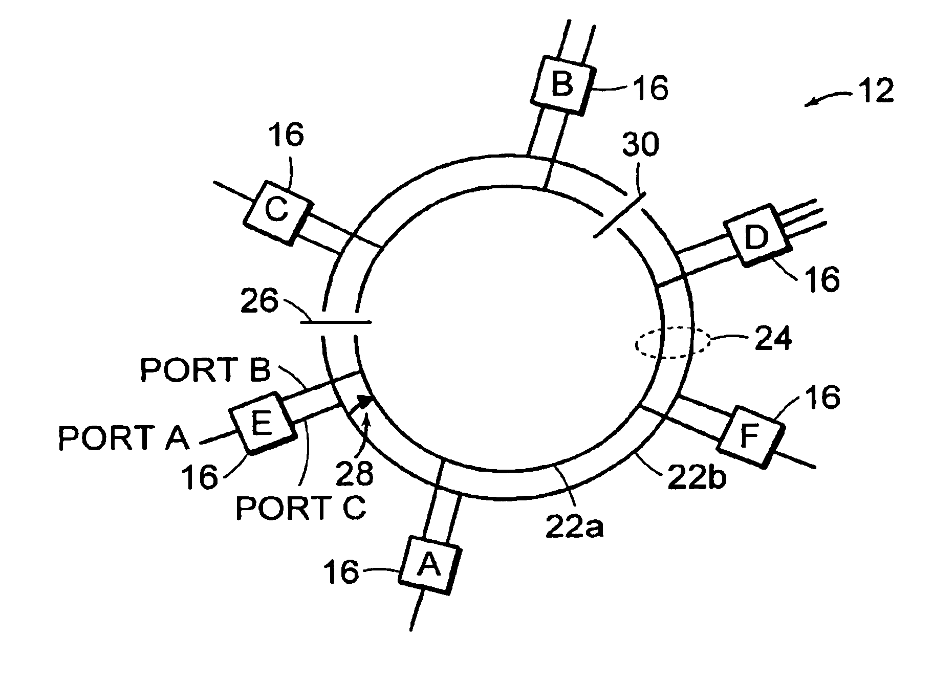 Communication network and protocol which can efficiently maintain transmission across a disrupted network