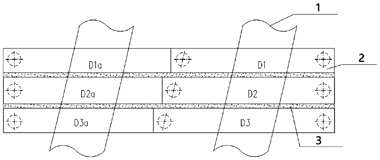 Bridge bearing platform structure capable of protecting underground structure and construction method thereof