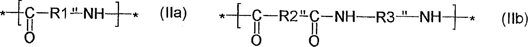 Electrostatic composition based on a polyamide matrix