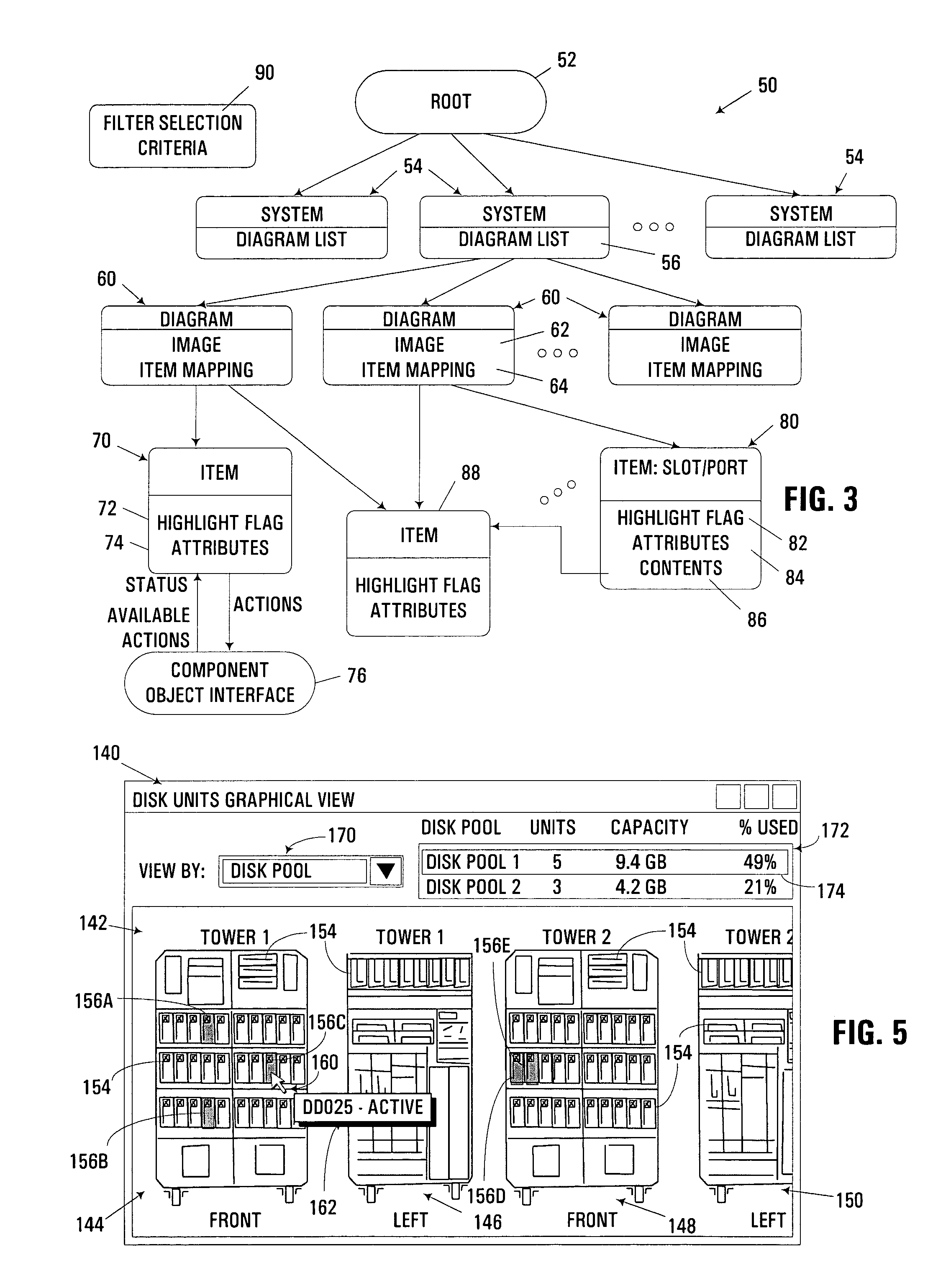 Pictorial-based user interface management of computer hardware components