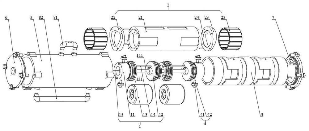 Two-dimensional motor combined piston pump