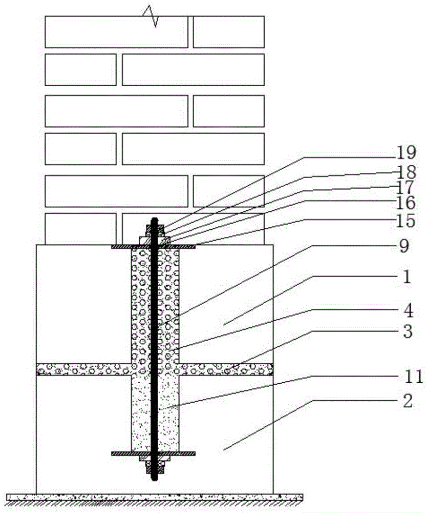 Self-supply glass bead-graphite base sliding vibration isolation system and its method