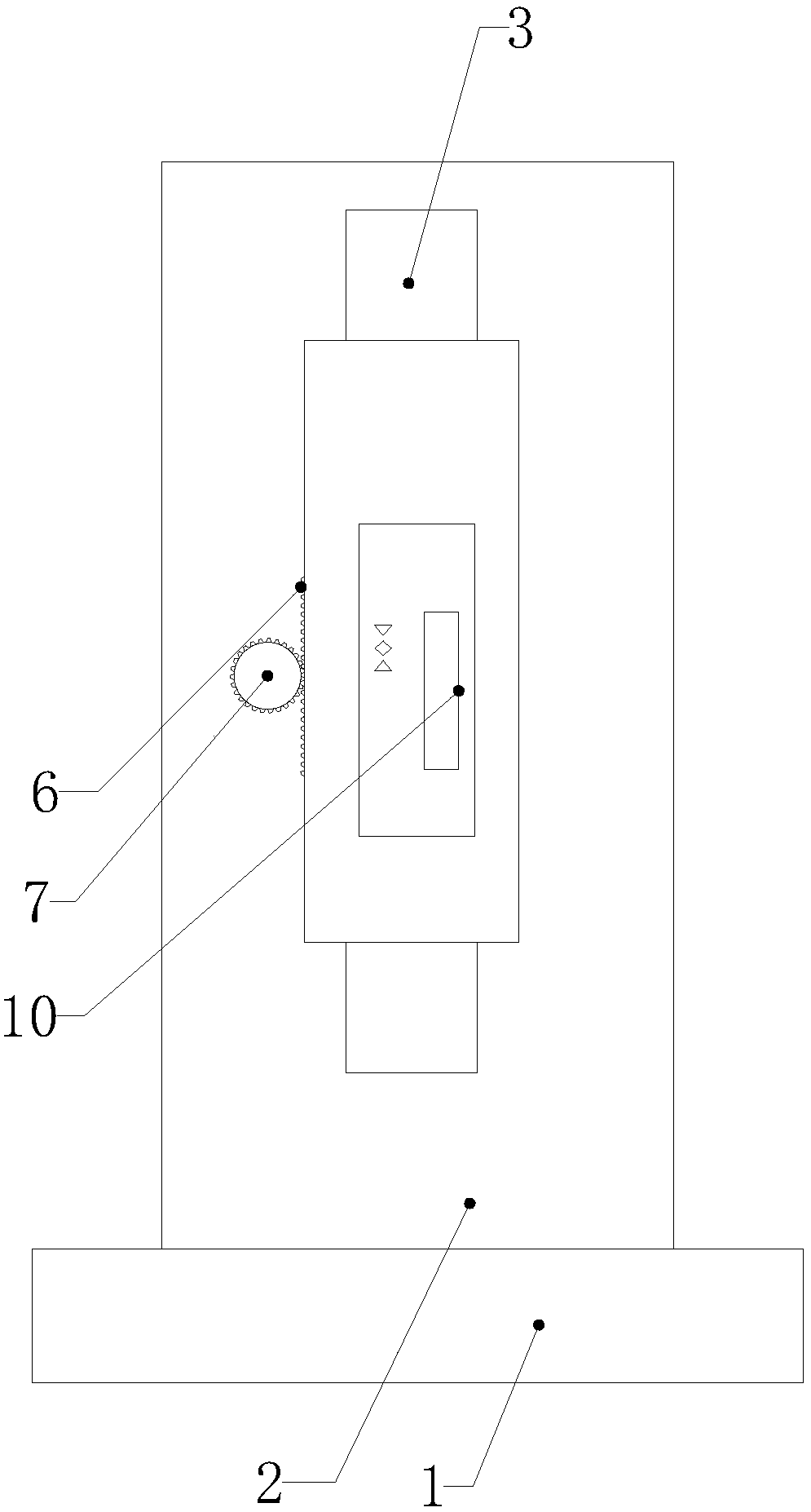 Laser detector of laser casting instrument