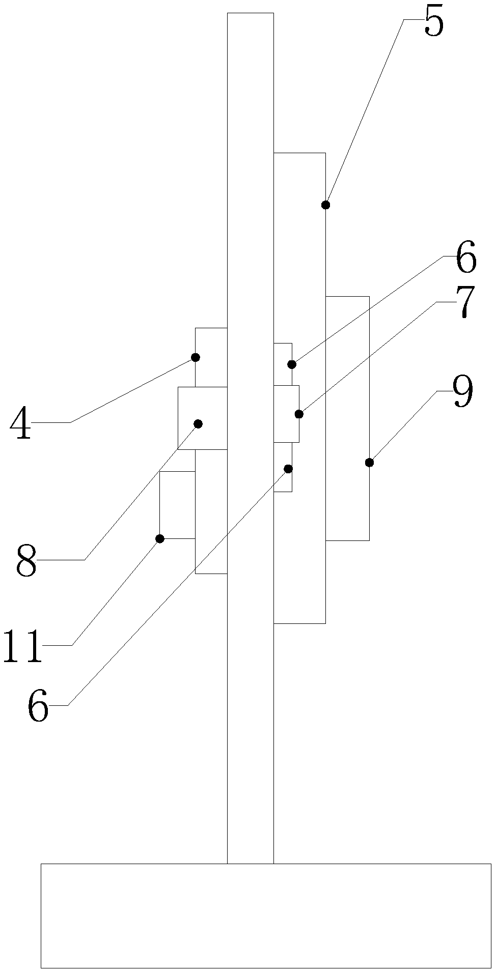 Laser detector of laser casting instrument