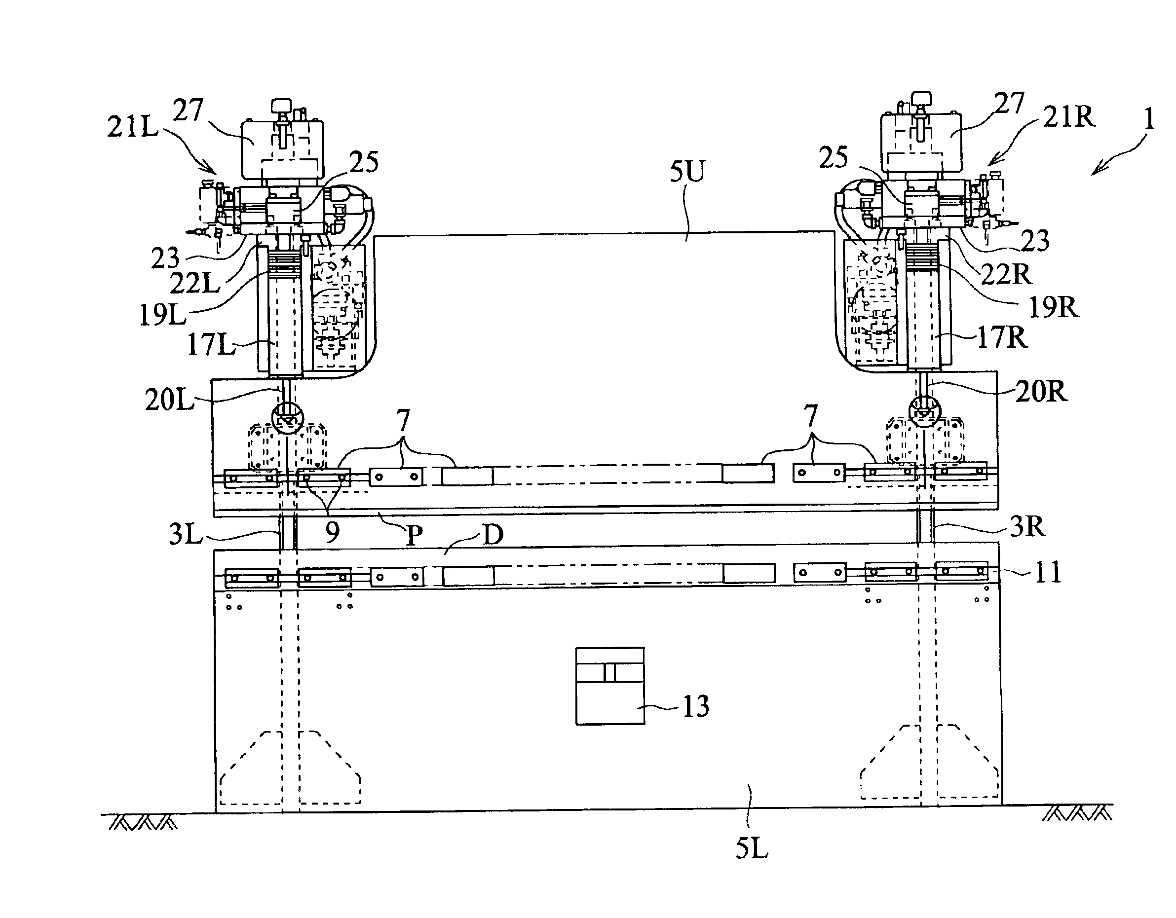 Press brake and ram movement method for press brake