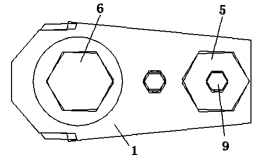 Connecting piece of fastening tool for electric steel pole flange bolt