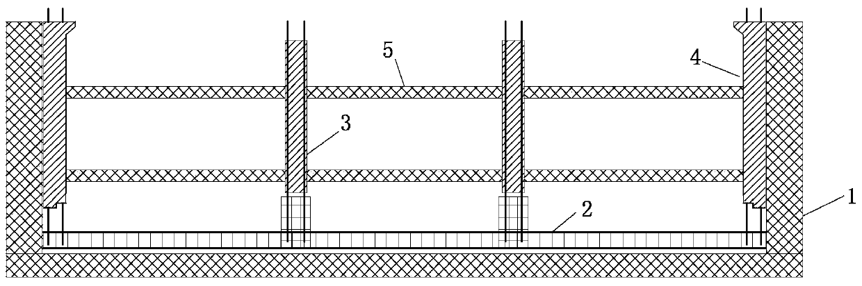 An assembled integral subway station model structure and its manufacturing method