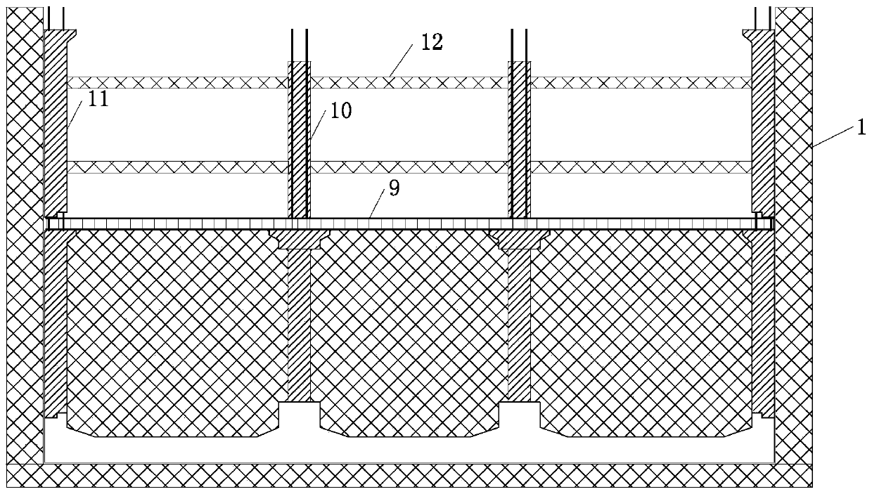 An assembled integral subway station model structure and its manufacturing method