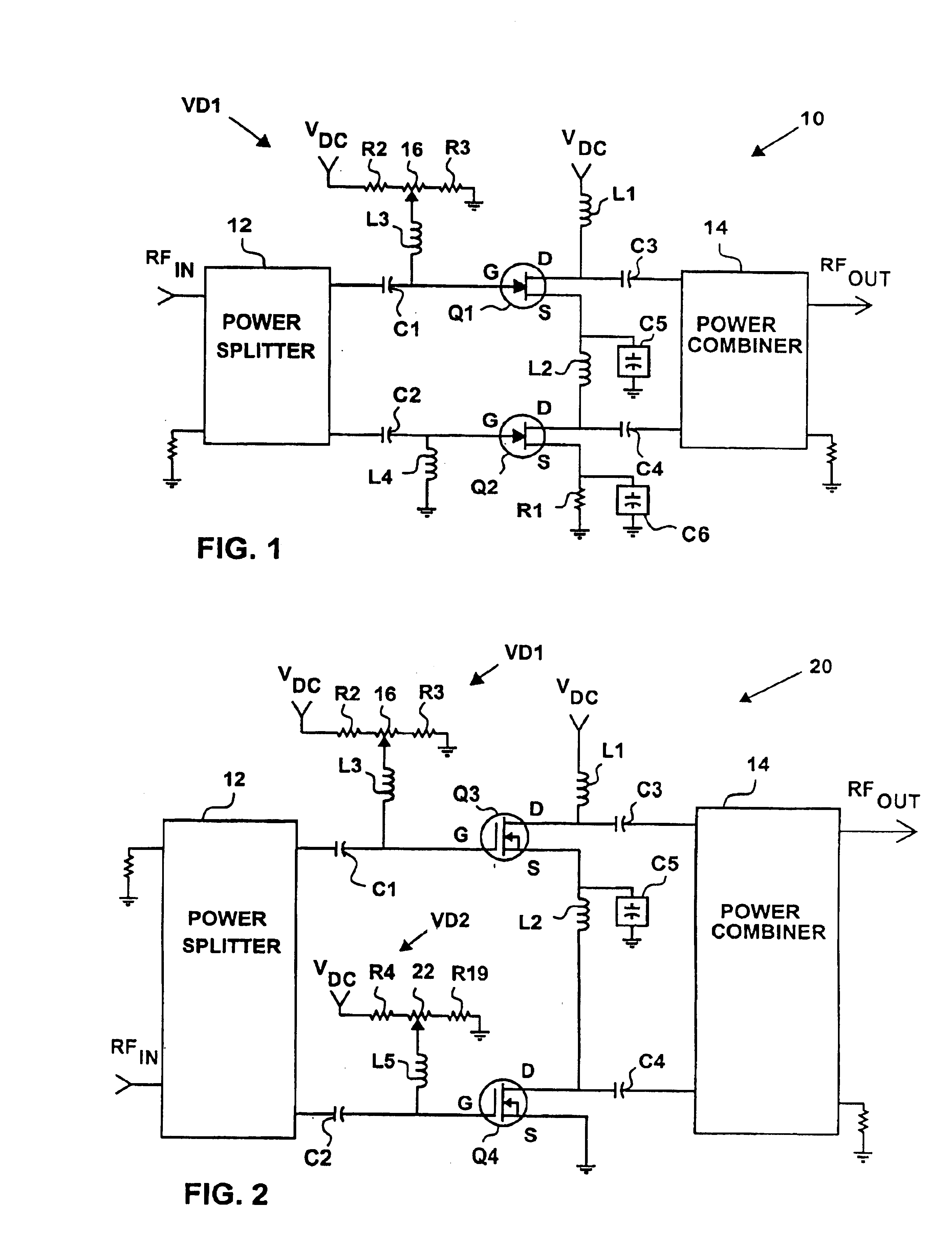 Shared-current electronic systems