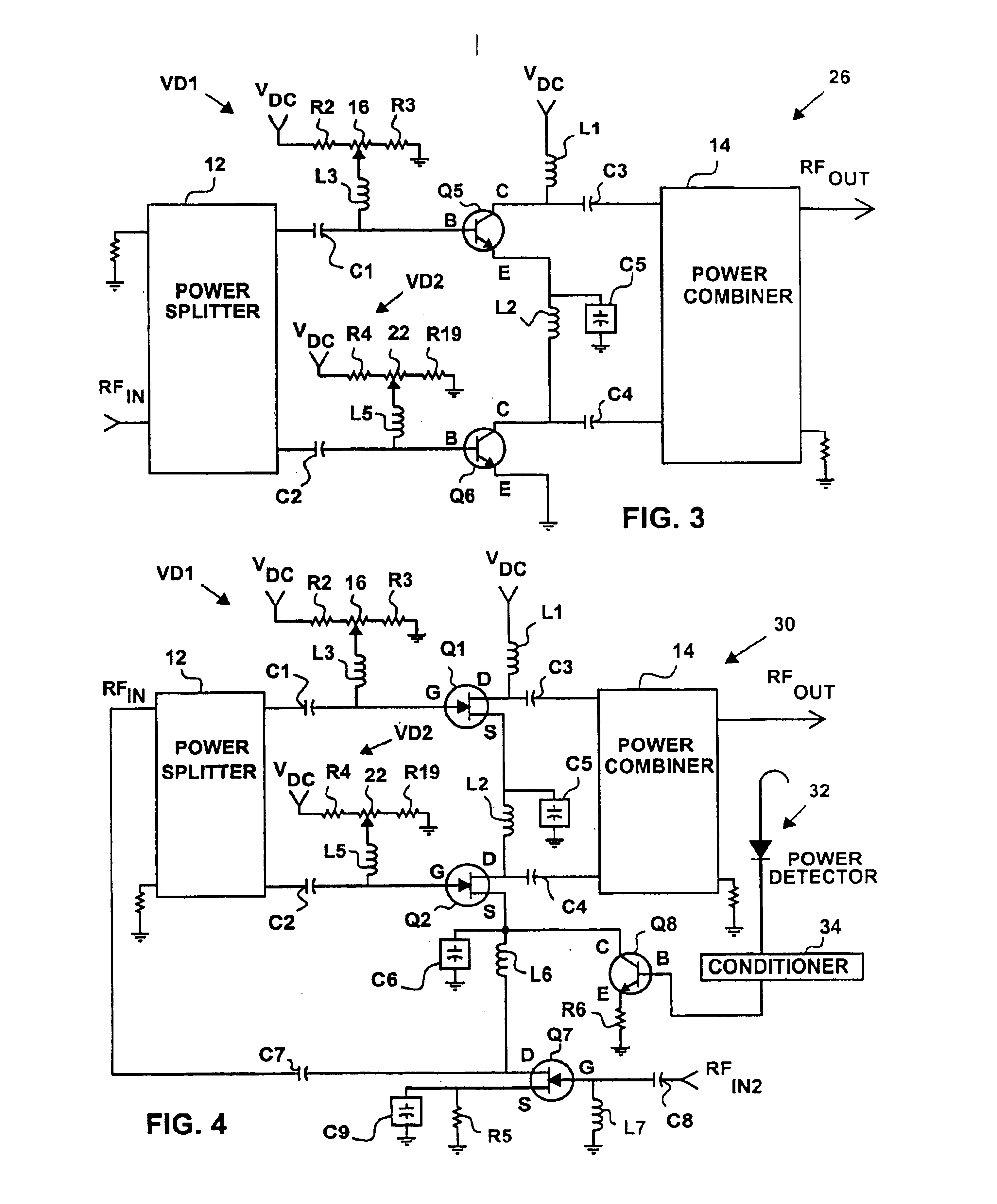 Shared-current electronic systems