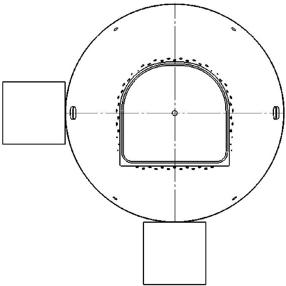 Processing method of large-scale thin-wall cabin shell body and clamp