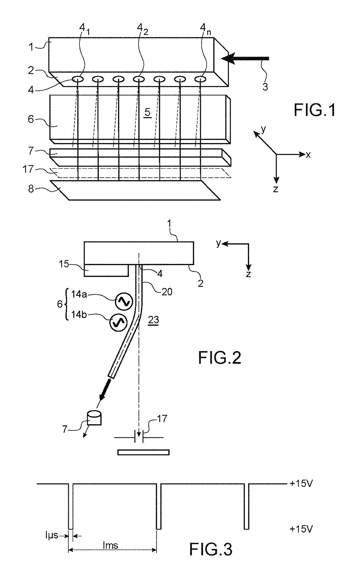 Method and device for detecting the presence of jets