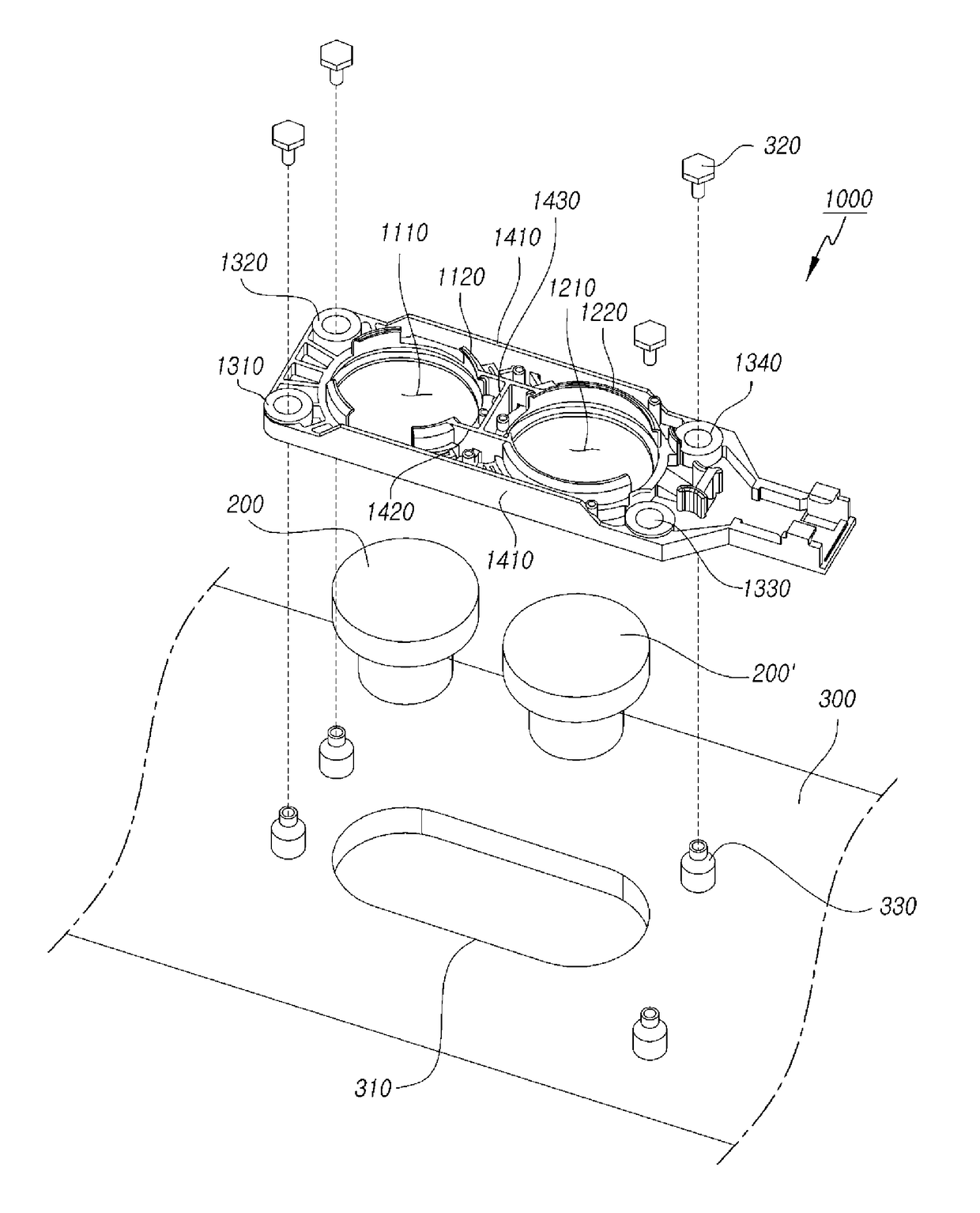 Actuator fixing device and panel vibration type sound-generating display device including the same