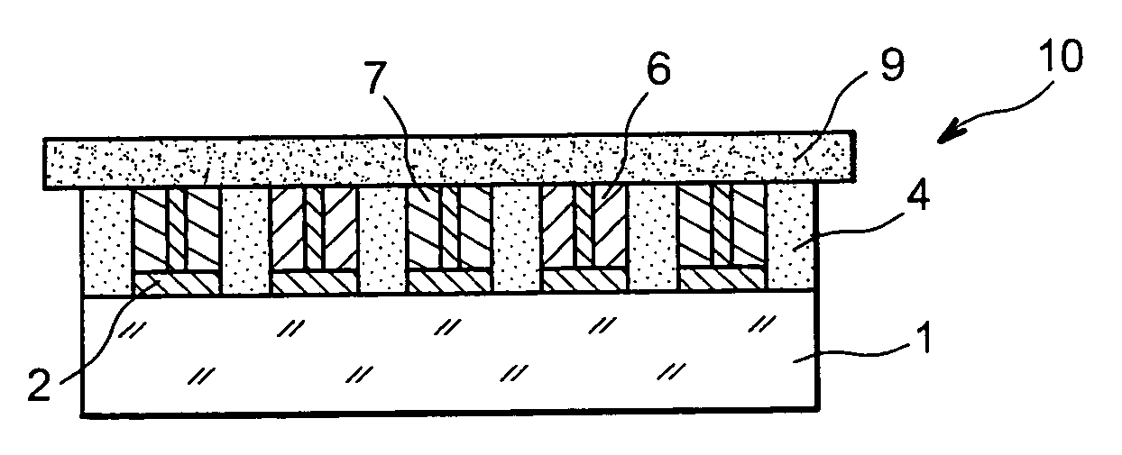 Structured electrolyte for micro-battery