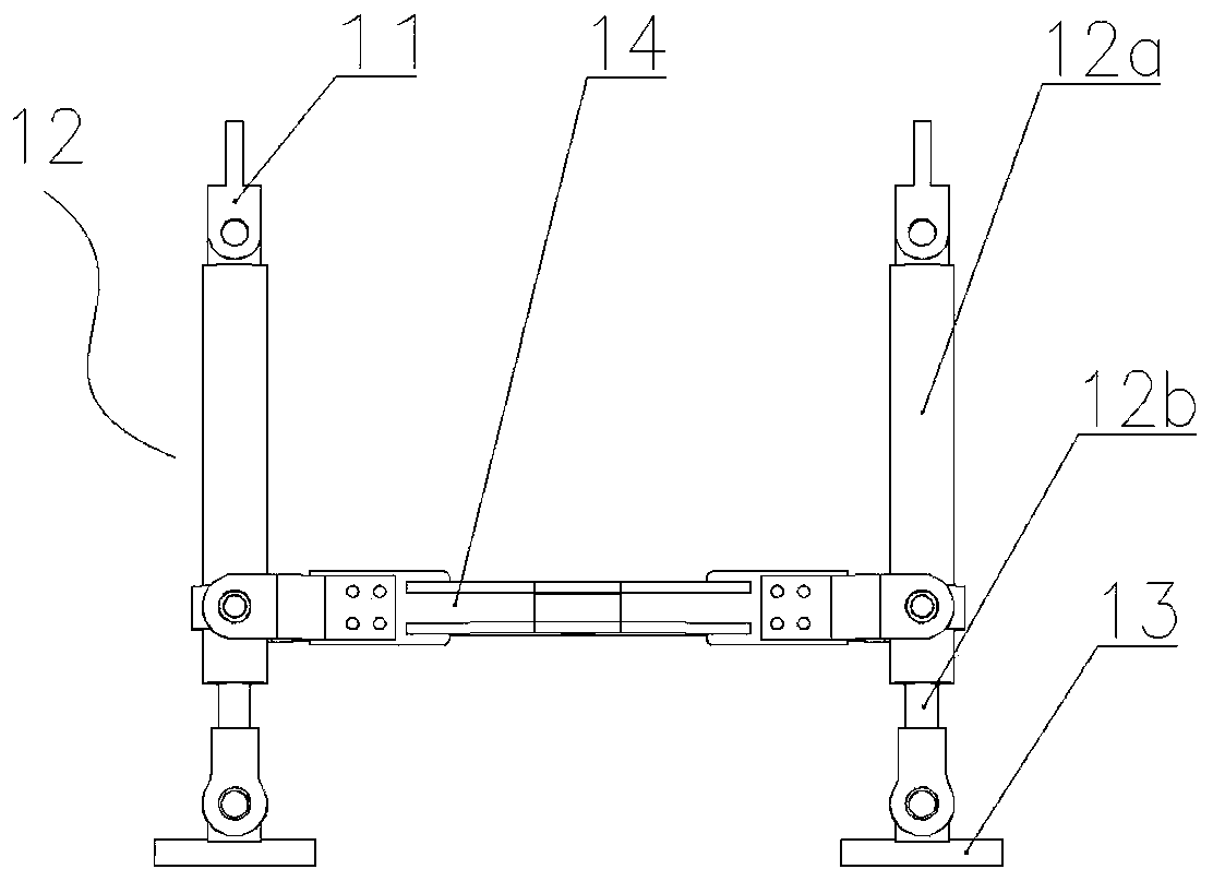 Carrying, loading and unloading mechanism of long steel rail transport cart unit