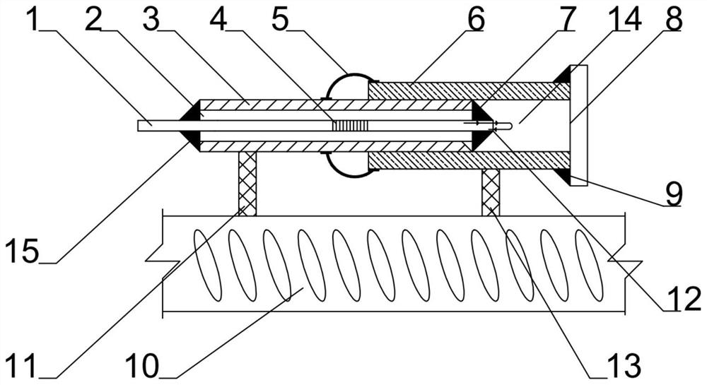 Optical fiber sensor for simultaneously monitoring stress and corrosion rate of reinforcing steel bar