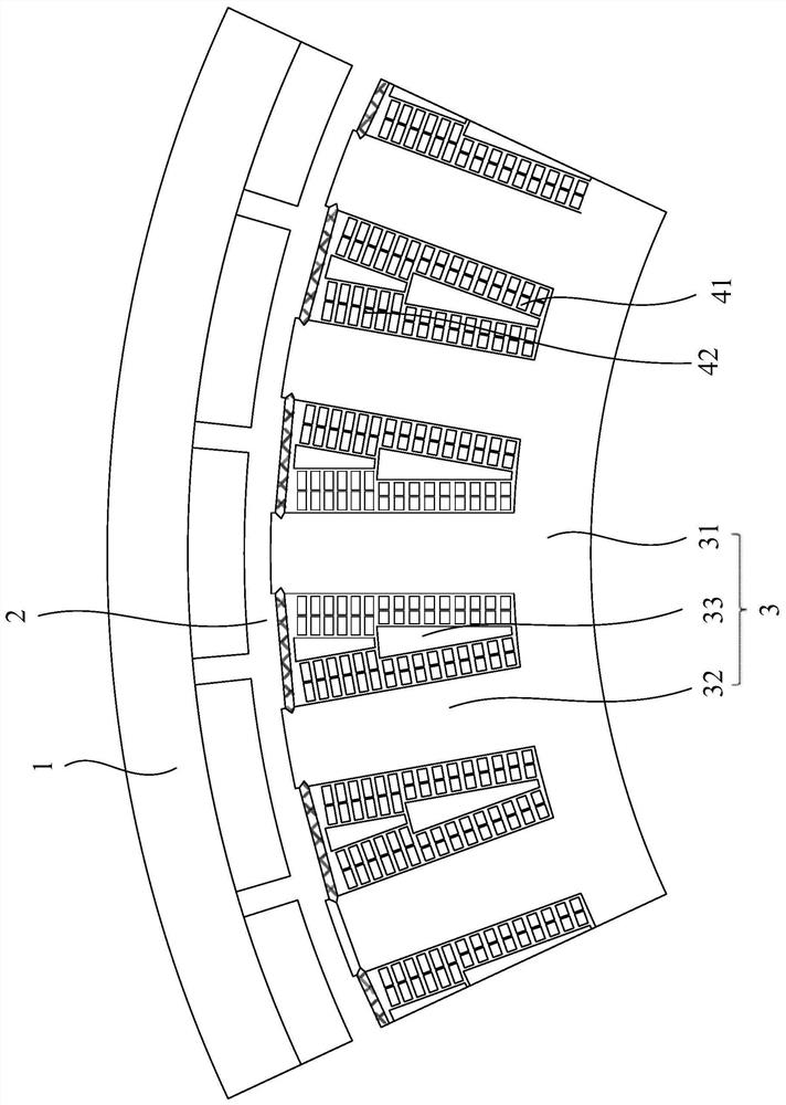 Stator and motor comprising same