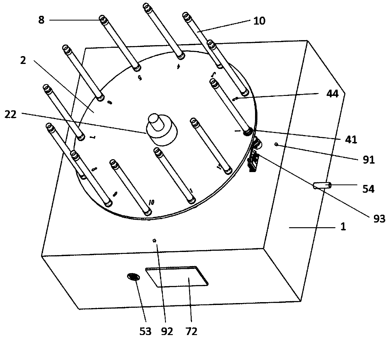 Device and method for automatically detecting content of methane H2S in laboratory