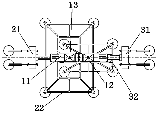 Double-end calibration device and calibration method