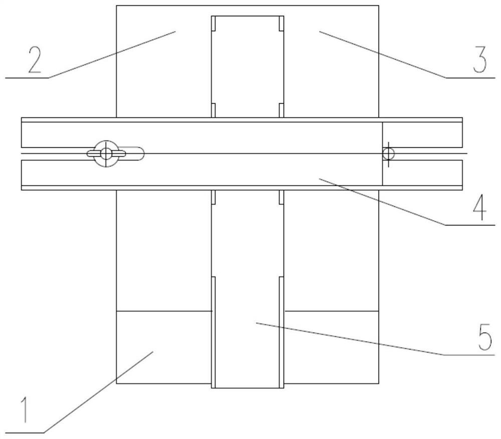 Adjustable vertical parting mold locking device