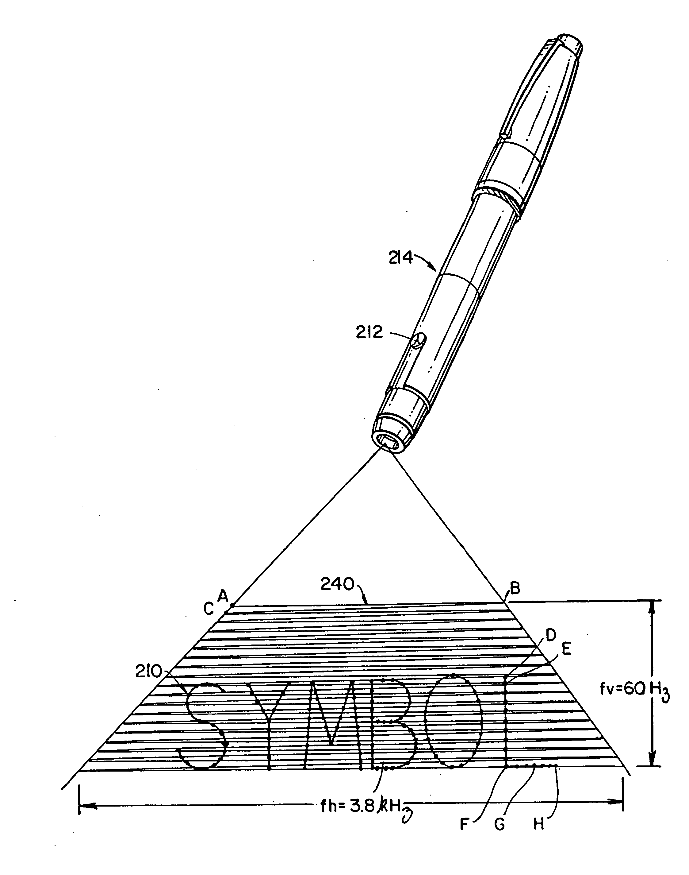 Portable instrument for electro-optically reading indicia and for projecting a bit-mapped color image