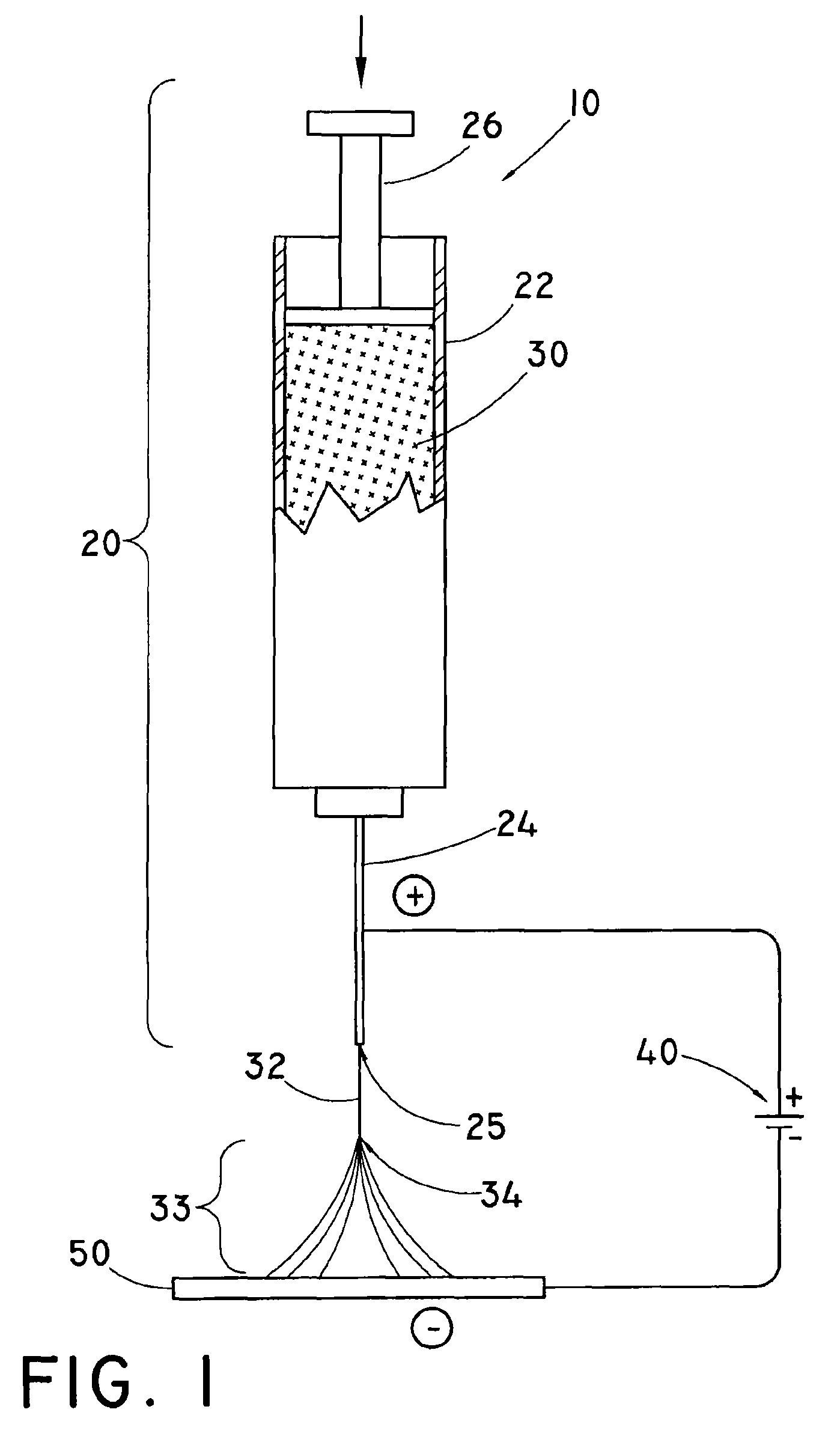 Needle-to-needle electrospinning